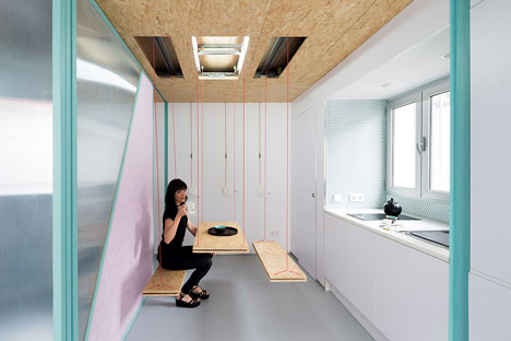 Day-in-the-life movie follows the resident of an apartment with moving walls and secret furniture