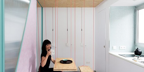 Day-in-the-life movie follows the resident of an apartment with moving walls and secret furniture