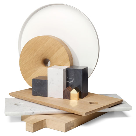E15 unveils wood and marble home accessory collection