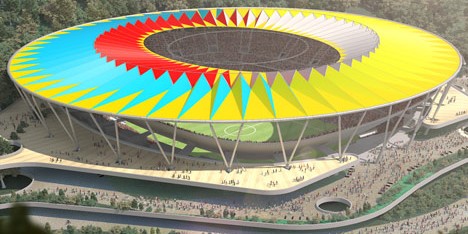 Football stadium by Rogers Stirk Harbour + Partners planned for Venezuela