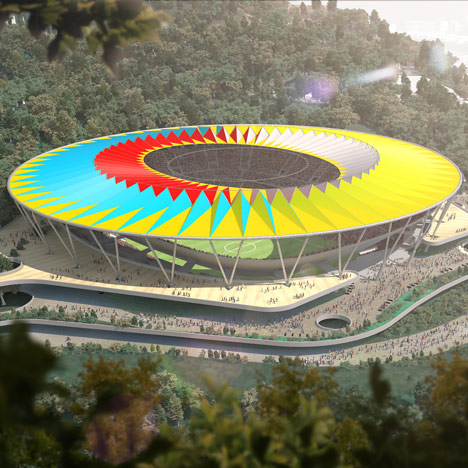 Football stadium by Rogers Stirk Harbour + Partners planned for Venezuela