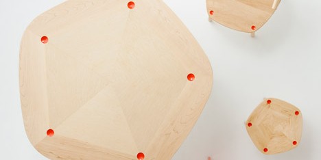 Five wooden furniture by Claesson Koivisto Rune for Matsuso T