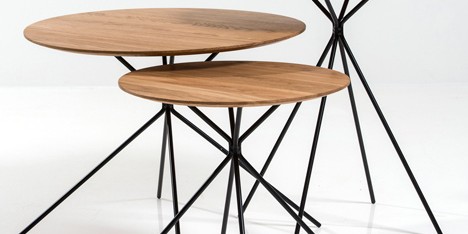 Frisbee side tables by Herman Cph