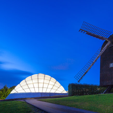 Quilted greenhouse by C. F. Moller allows adaptable light and temperature conditions