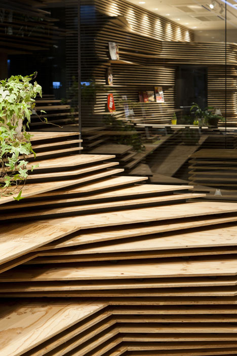 Gurunavi cafe and office by Kengo Kuma