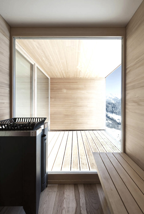 Bernardo Bader's Haus Fontanella is a chalet built from pine and spruce