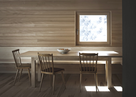 Bernardo Bader's Haus Fontanella is a chalet built from pine and spruce