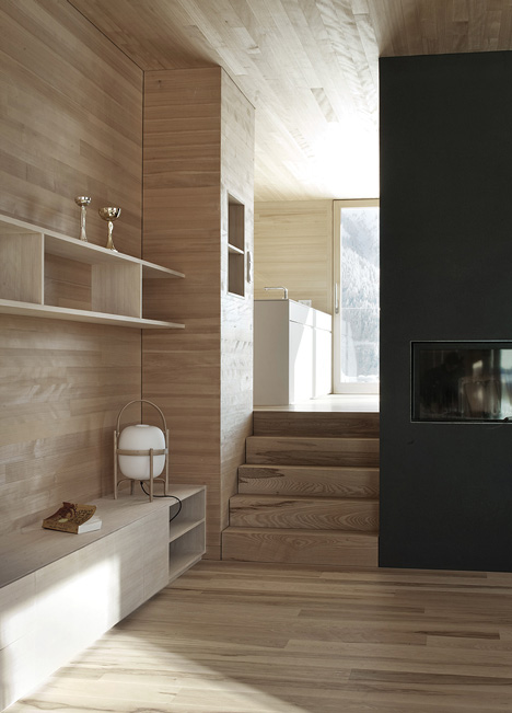 Bernardo Bader's Haus Fontanella is a chalet built from pine and spruce