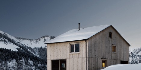 Bernardo Bader's Haus Fontanella is a chalet built from pine and spruce