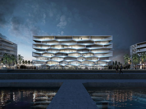 Honeycomb building by BIG