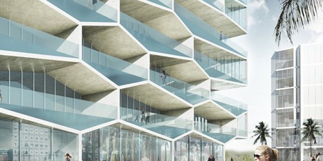 BIG designs honeycomb housing block for the Bahamas