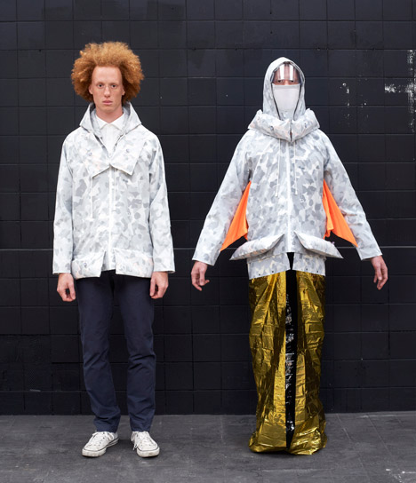 Jacket to help prepare for the end of the world by Marie-Elsa Batteux Flahault