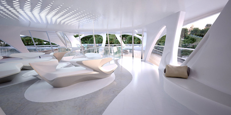 Jazz Unique Circle Superyacht by Zaha Hadid for Blohm and Voss