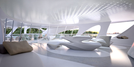 Jazz Unique Circle Superyacht by Zaha Hadid for Blohm and Voss