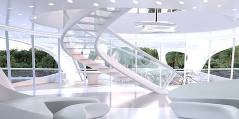 Jazz Unique Circle Superyacht by Zaha Hadid for Blohm and Voss