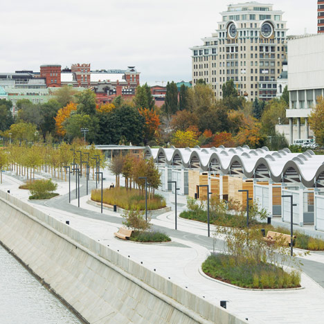 Krymskaya Embankment Moscow park by Wowhaus