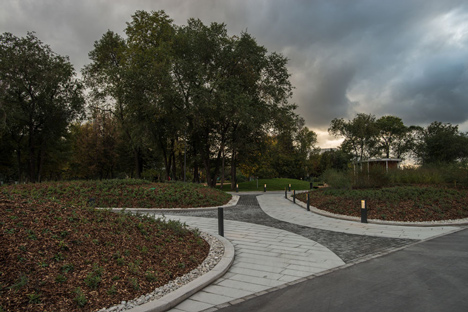Krymskaya Embankment Moscow park by Wowhaus