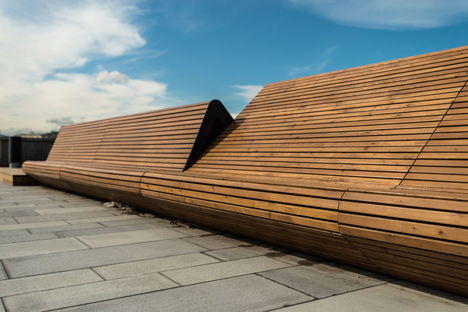 Krymskaya Embankment Moscow park by Wowhaus