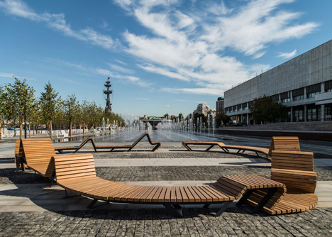 Krymskaya Embankment Moscow park by Wowhaus