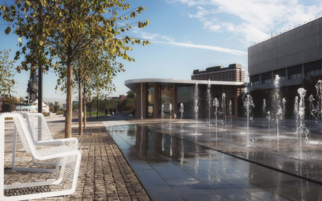 Krymskaya Embankment Moscow park by Wowhaus