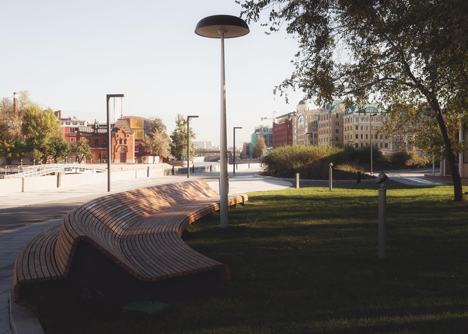 Krymskaya Embankment Moscow park by Wowhaus