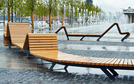 Krymskaya Embankment Moscow park by Wowhaus