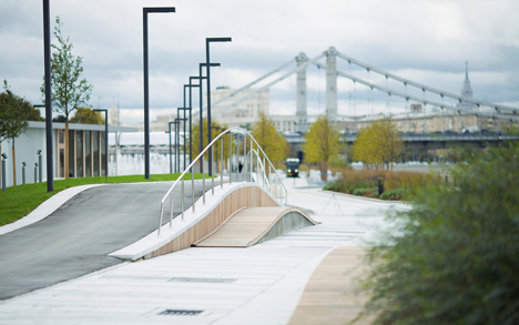 Krymskaya Embankment Moscow park by Wowhaus