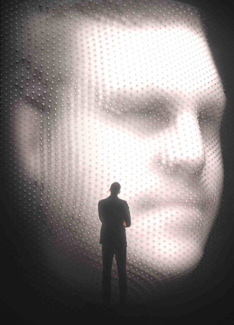 MegaFaces installation by Asif Khan