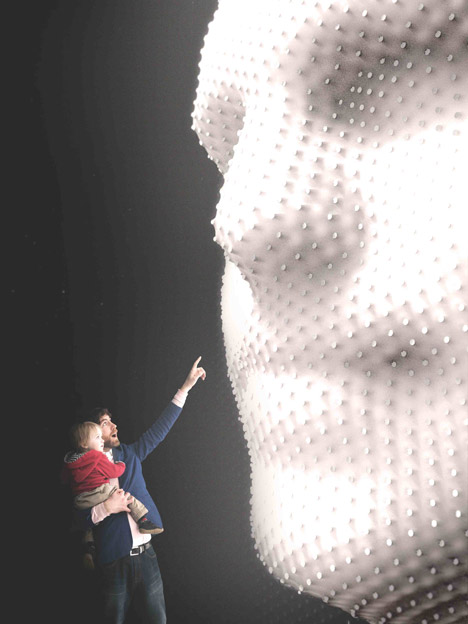 MegaFaces installation by Asif Khan