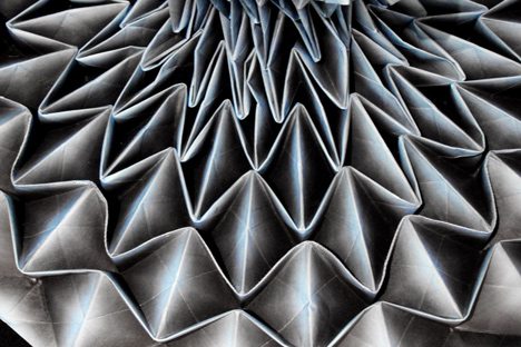 Origami dresses by Jule Waibel installed at Bershka stores in 25 cities