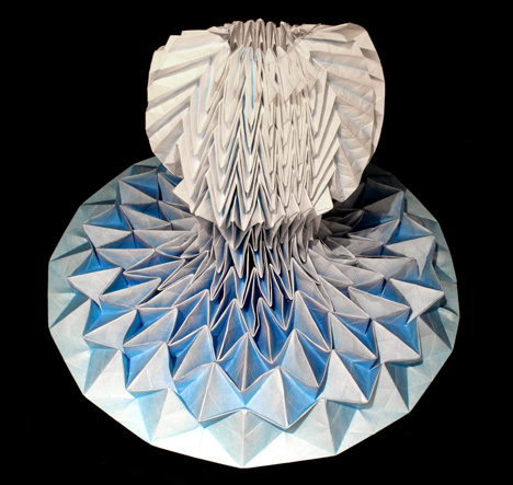 Origami dresses by Jule Waibel installed at Bershka stores in 25 cities