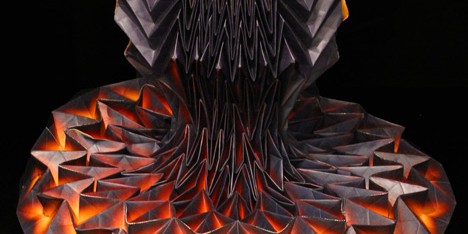 Origami dresses by Jule Waibel installed at Bershka stores in 25 cities