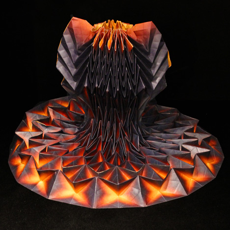 Origami dresses by Jule Waibel installed at Bershka stores in 25 cities