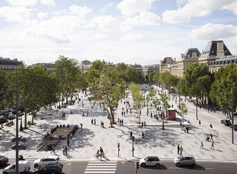 Place de la République and Monde & Médias Pavilion by TVK