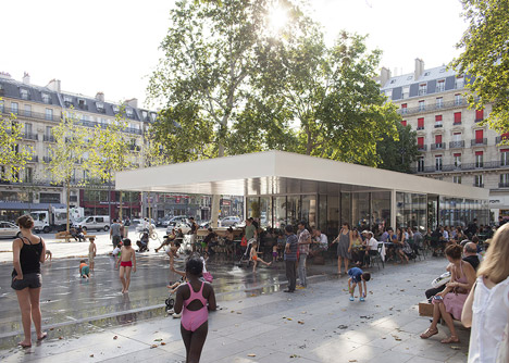 Place de la République and Monde & Médias Pavilion by TVK