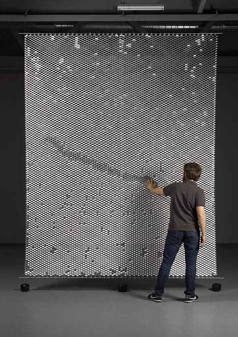 Reverso scaly room divider by Yann Mathys