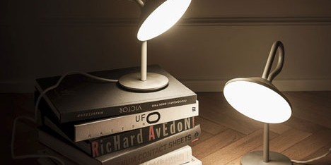 Round Lamp with a looping stem by Bao-Nghi Droste