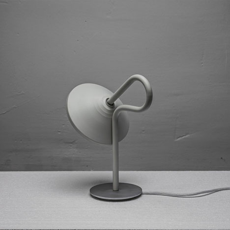 Round Lamp with a looping stem by Bao-Nghi Droste