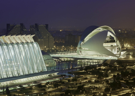 Palau de les Arts Reina Sofia at the City of Arts and Sciences Valencia by Santiago Calatrava