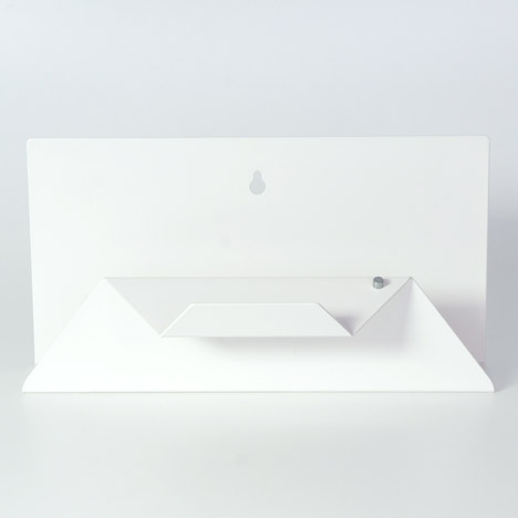 Sebastian Bergne folds metal sheet into Post Point letter holder