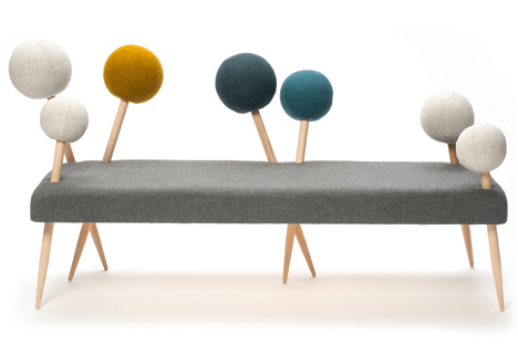 Sofa based on a pin cushion by Demeter Fogarasi
