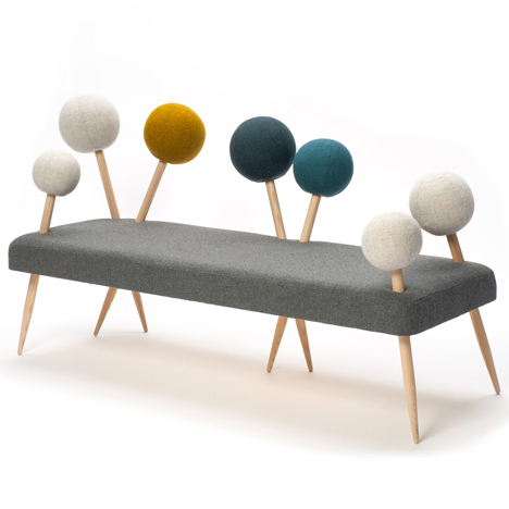 Sofa based on a pin cushion by Demeter Fogarasi
