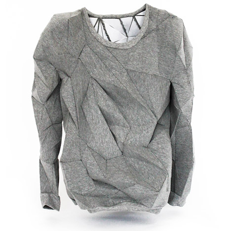 Sweatshirt that appears to melts by The T-Shirt Issue