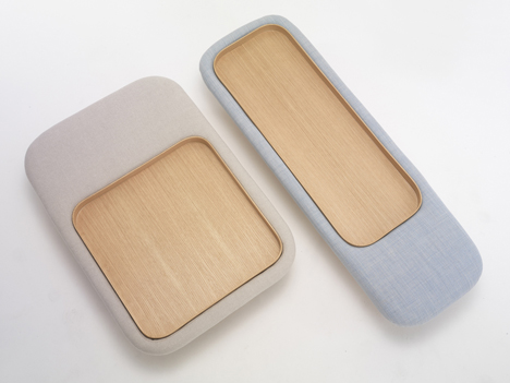 Trouf table and pouffe hybrid by GamFratesi for Ligne Roset