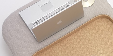 Trouf table and pouffe hybrid by GamFratesi for Ligne Roset