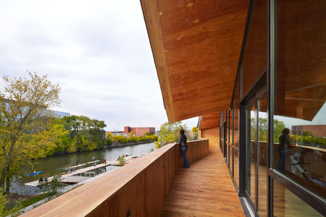 Studio Gang's Chicago boathouse designed to echo the rhythms of rowing