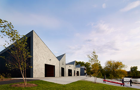 Studio Gang's Chicago boathouse designed to echo the rhythms of rowing