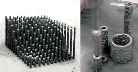 3D-printing robot by Joris Laarman draws freeform metal lines