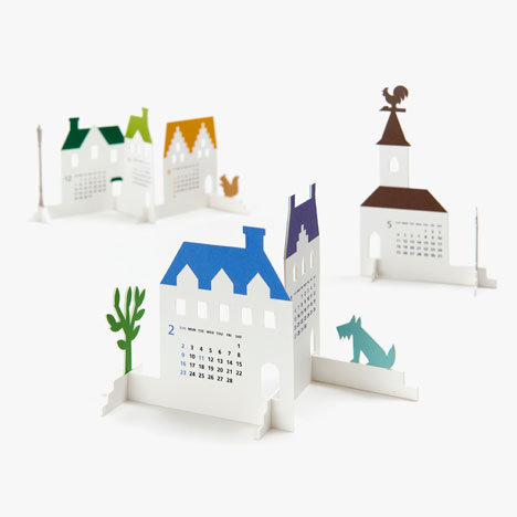 Town calendar 2014 by Katsumi Tamura