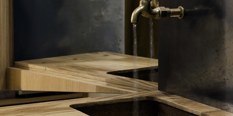 Aesop's new Hollywood Road store features pale oak, copper and blackened steel